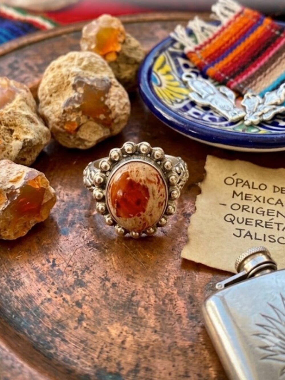 Sterling silver Mexican fire Opal